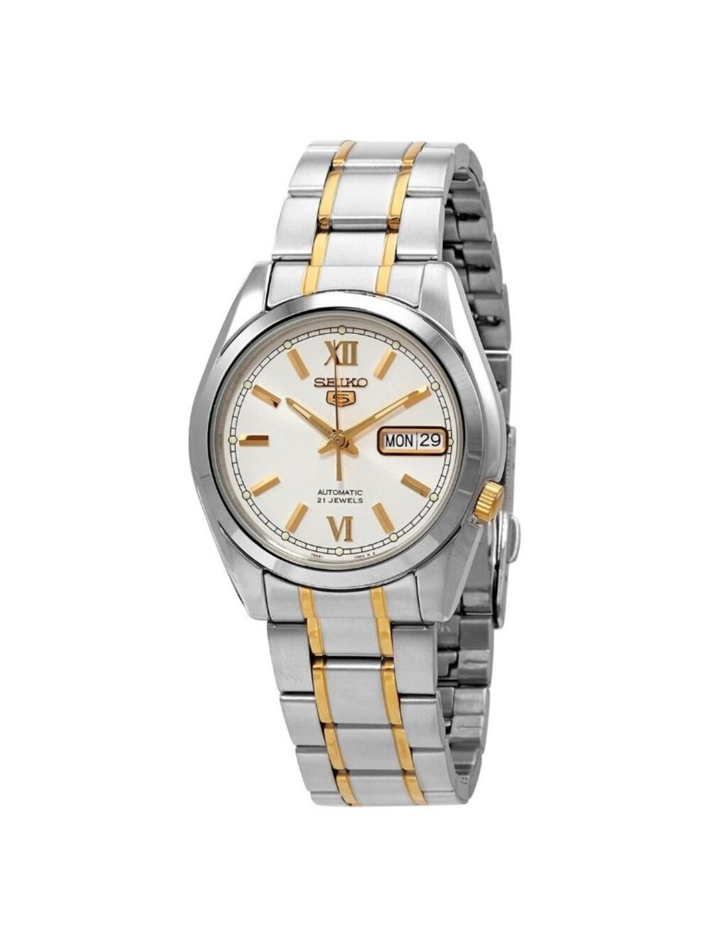 NWT Seiko 5 Automatic Silver Dial Men's Watch